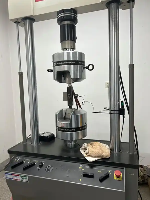 Tensile verification on the delivered heat Tensile verification on the delivered heat